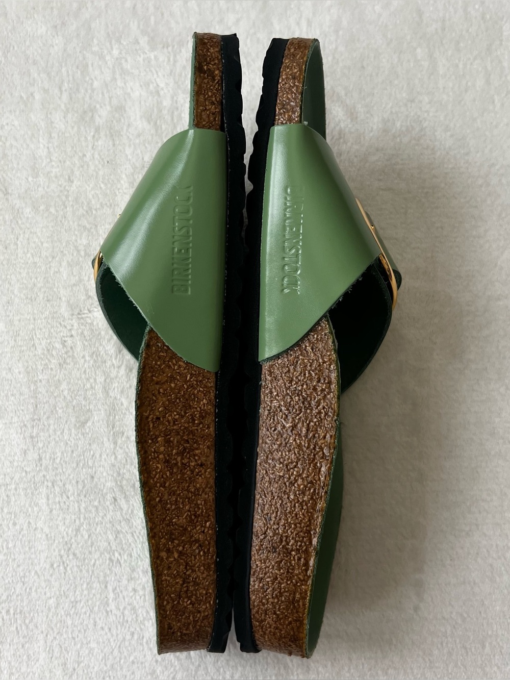 Birkenstock Madrid Big Buckle Natural Leather Patent - Picture 5 of 13